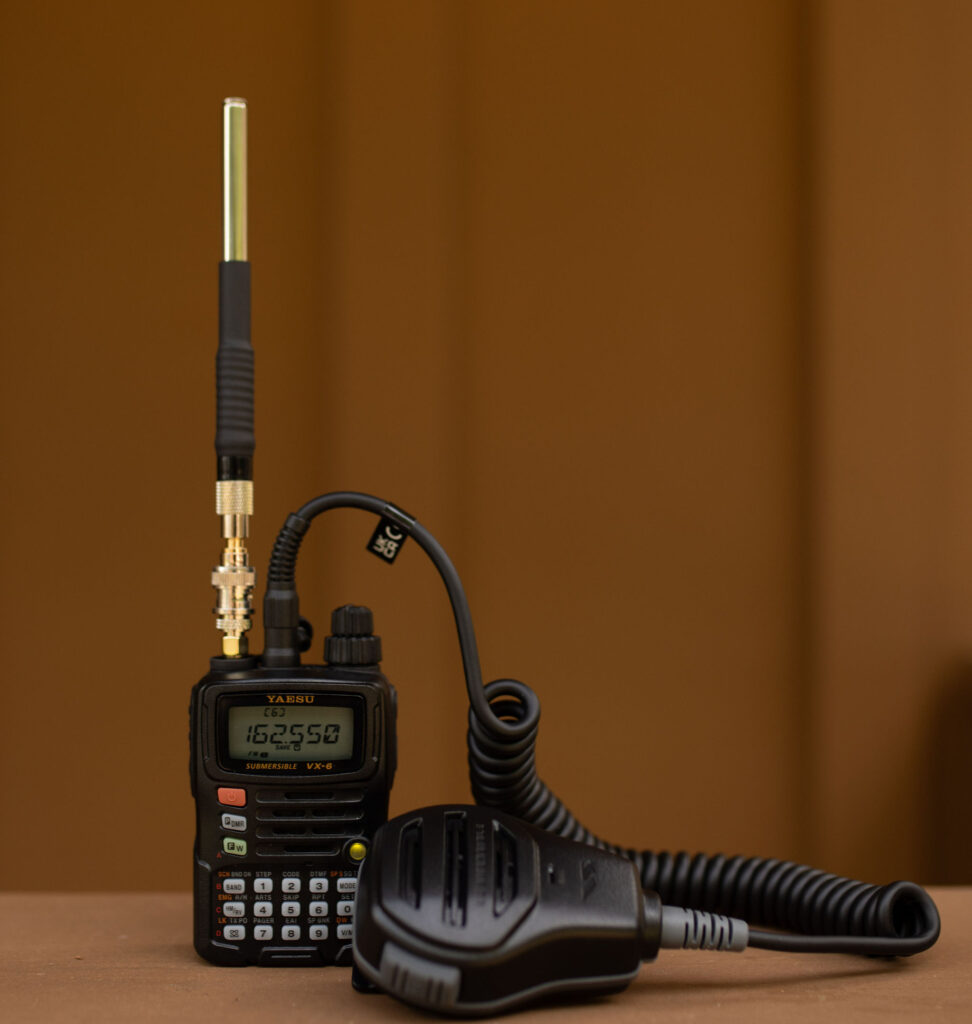 handheld (HT) HAM radio (transceiver)