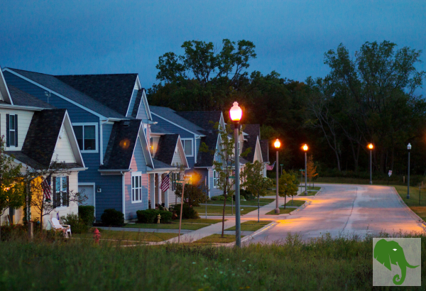 Lighted Neighborhood