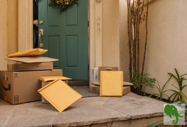 Packages left on porch